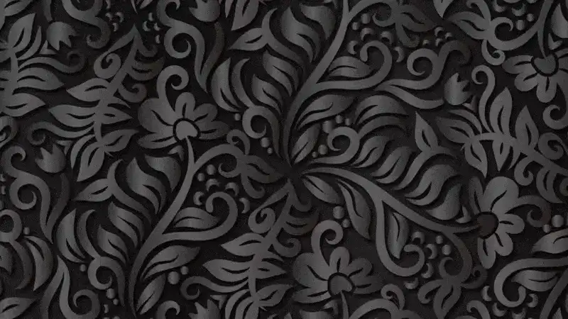 Black Floral Wallpaper